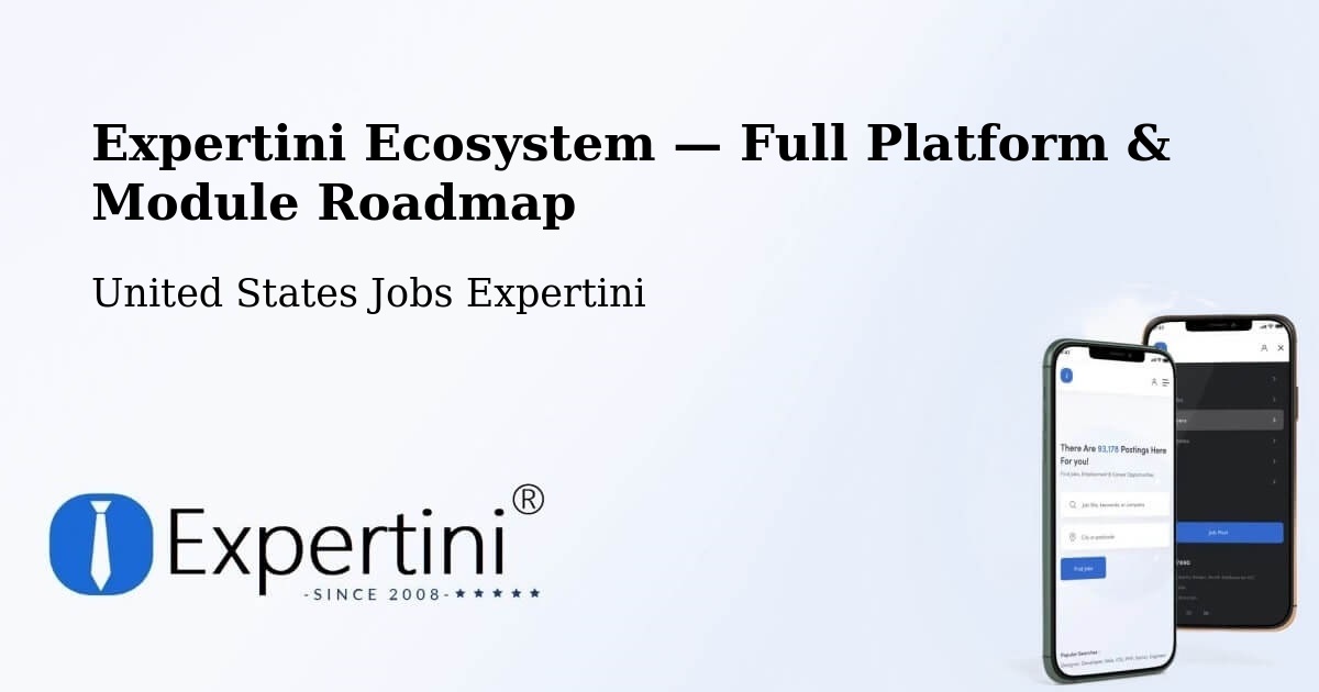 Expertini Ecosystem — Full Platform & Module Roadmap – Chittenango