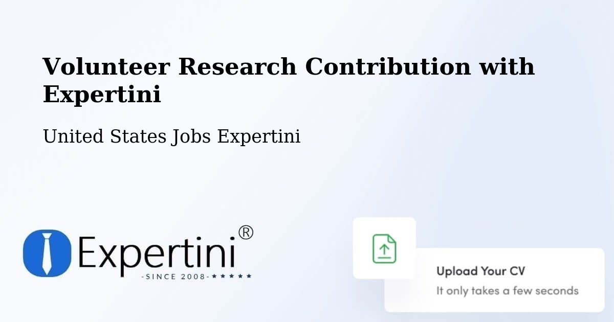 Volunteer Research Contribution Program – Chittenango - United States Jobs Expertini